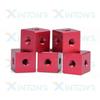 10Pcs M3 X 10 X 10 X 6mm/10mm  Cube Connector Aluminium Alloy Anodized Fixing Bracket 6 Way Square Spacer Standoff Tee