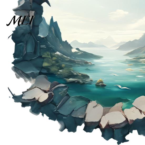 Creative Wall Breaking Effect 3D Mountain & River Landscape Sticker, PVC Waterproof Mural, Peel And Mural for Glass Windows Stick Decals Living