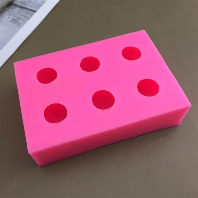 3D Tangerine Silicone Molds For Baking Mousses Cake Chocolate Dessert Puddings Jelly Ice Creams Easy Demold 6 Cavity