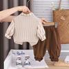 Kids Casual Long-Sleeve Set, Comfortable Daily Wear Outfits