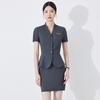 Women's Professional Workwear Set: Short-Sleeve Receptionist Manager Suit 2025
