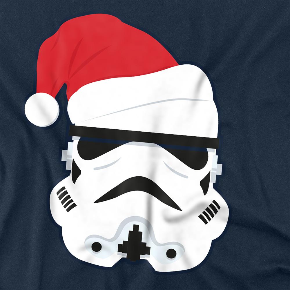 Star Wars Unisex Adult Stormtrooper Santa Hat Long-Sleeved Christmas T-Shirt