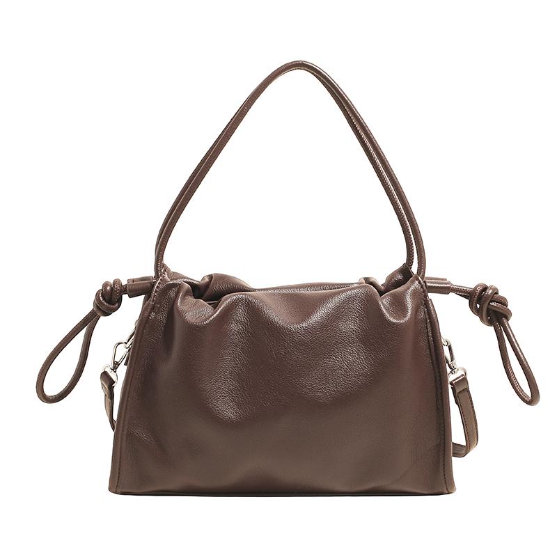 Faux-Leder-Knotenhenkel Schultertasche für Damen Mode Crossbody Handtasche Lässiger Alltagsgebrauch