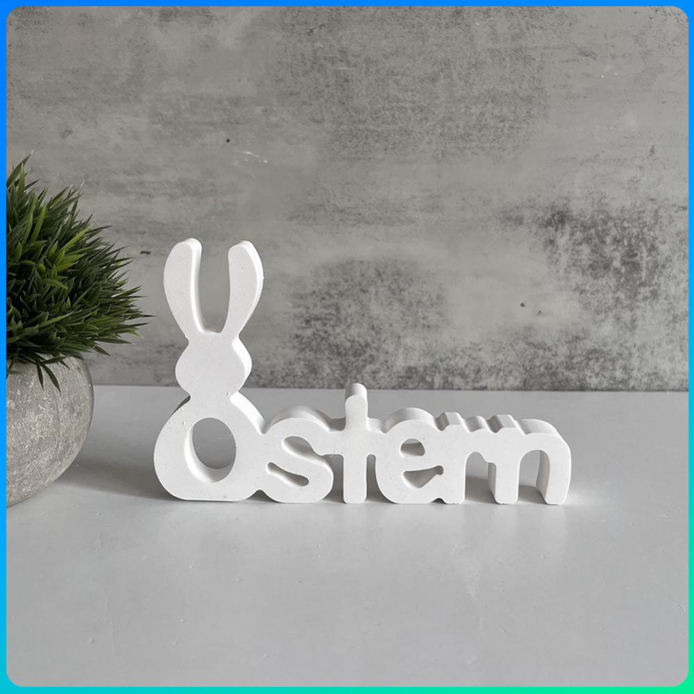 

Easter Bunny Decoration Reusable Rabbit Hollow Alphabet Silicone for Concrete Gypsum Resin Casting China Mainland