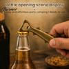 High End Wine Lover Gifts Rustic Fish Bottle Opener, Creative Cap Opener with Detailed Scale Industrial Style Barware Design, Retro Metal Alloy