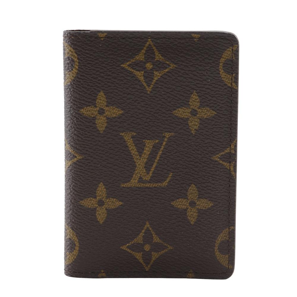 

LOUIS VUITTON Organizer Dupoch Card Case M61732 Pass case Brown Monogram canvas unisex Used