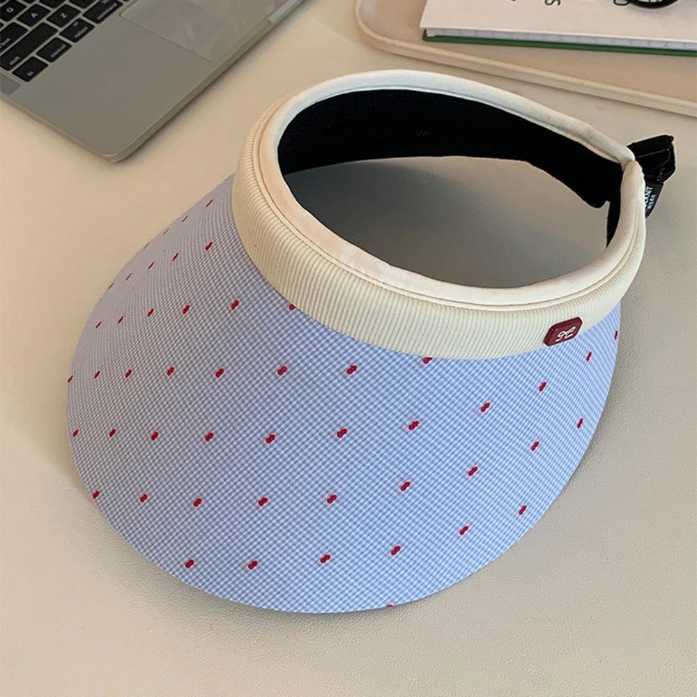 Sweet Empty Top Cap Anti-UV Visor Cap Simple Woman Sun Hat  Travel