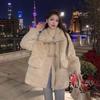 2 Autumn and Winter New Loose Imitation Lamb Wool Thickened Imitation Rabbit Fur Short Plush Jacket Women's Clothing