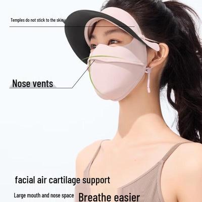 Full-Face Sun Protection Mask with Brim