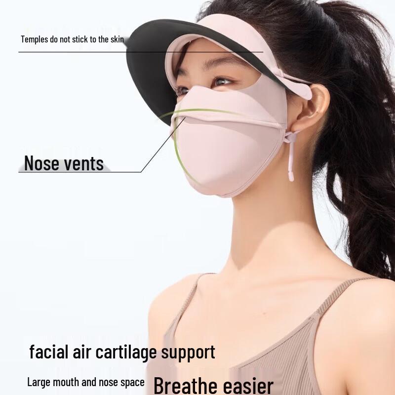 Beneunder AL333 Full-Face Sun Protection Mask with Brim