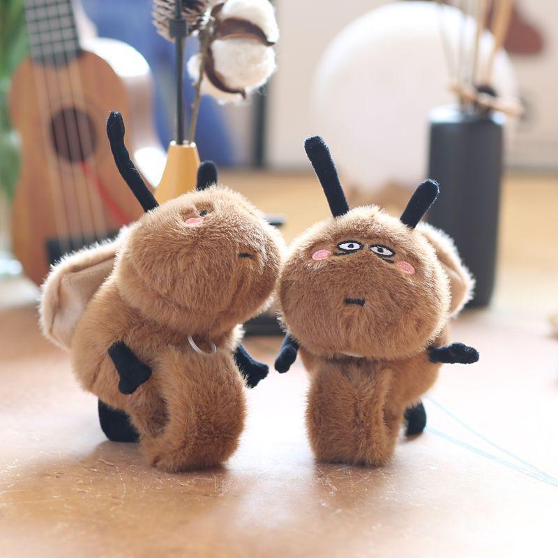 Cute Adorable Plush Cockroach Toy With Movable Wings Soft Pp Cotton Stuffed Animal