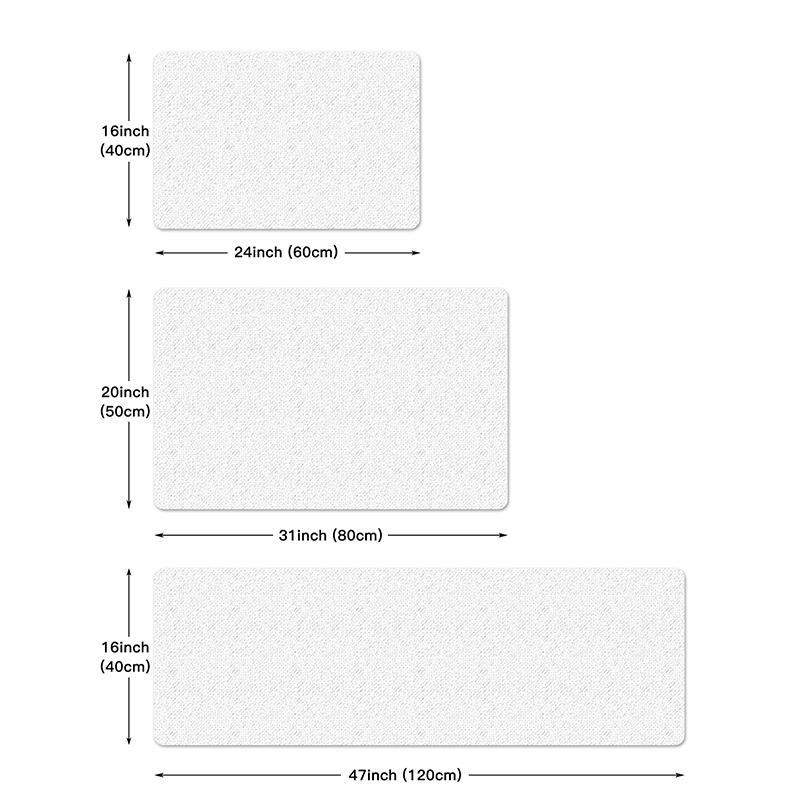 Luxury White and Gold Marble Kitchen Mat Soft Thickened Kitchen Floor Mat Waterproof Non-slip Oil-proof Floor Mat Runner Rug for Kitchen