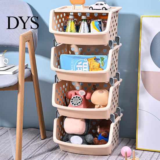 Toys Snacks Storage Basket Multifunctional High Capacity Stackable Fruit Vegetable Organizer Hollow-out for Kitchen Holder