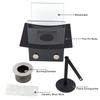 Small Portable Garden Fireplace Mini Ethanol Tabletop Fireplace Enjoy Gathering Time (EU US Stock)