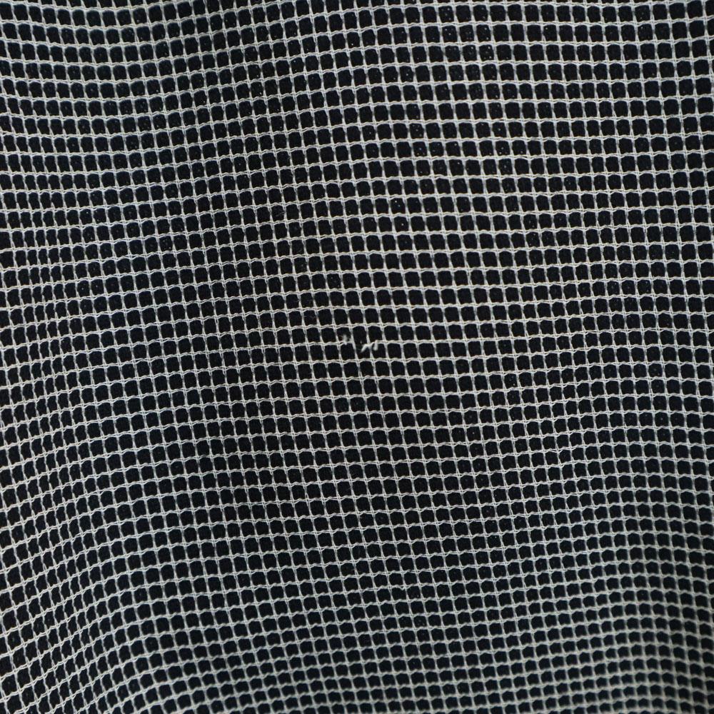 Emporio Armani Check Pattern Wool Pants 38 Black X White Women Used