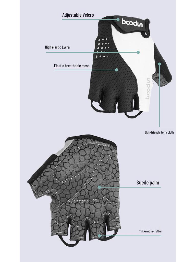 Summer Breathable Non-slip Cycling Gloves: Wear-resistant Shockproof for Mountain & Road Biking, Men & Women