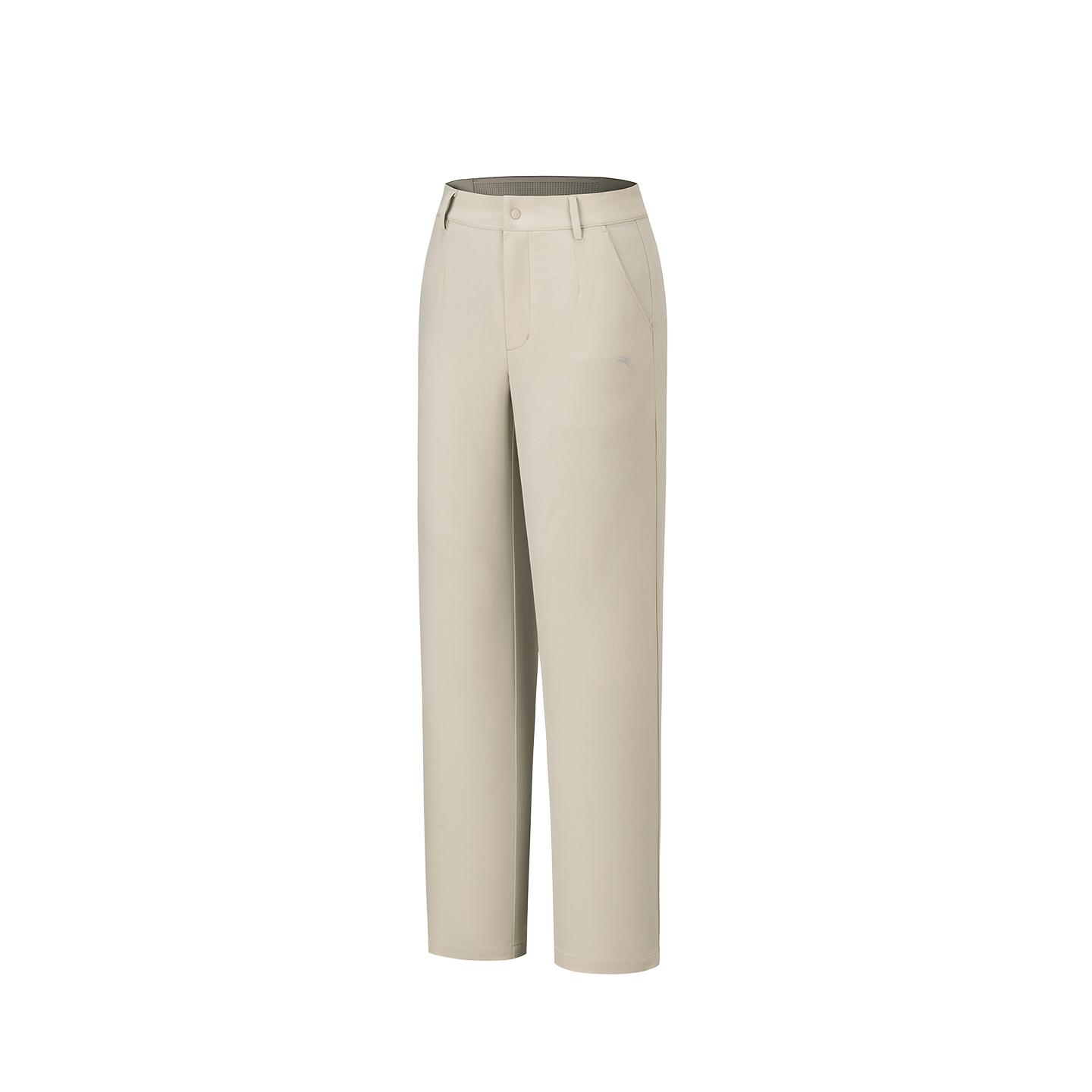 Anta Training Series Woven Sports Long Pants Women bottoms Almond-Beige 962627503-1 XS