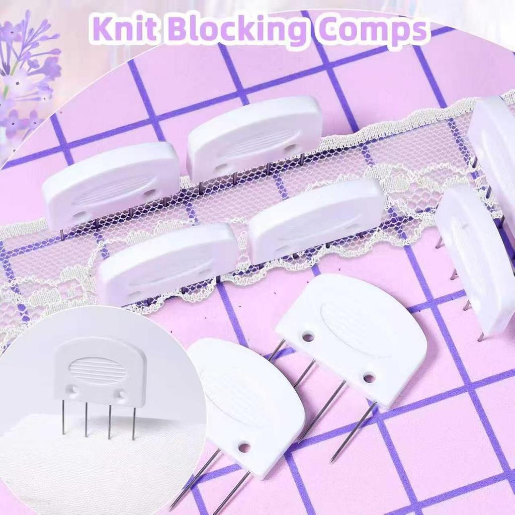 Home Knit Blocking Comb & Needle Organizer for Shawl, Sweater, and Scarf Shaping