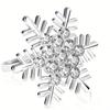6pcs/pack Metal Snowflakes Shape Napkin Rings Silver Gold Towel Ring Fashion Napkin Holder  Wedding