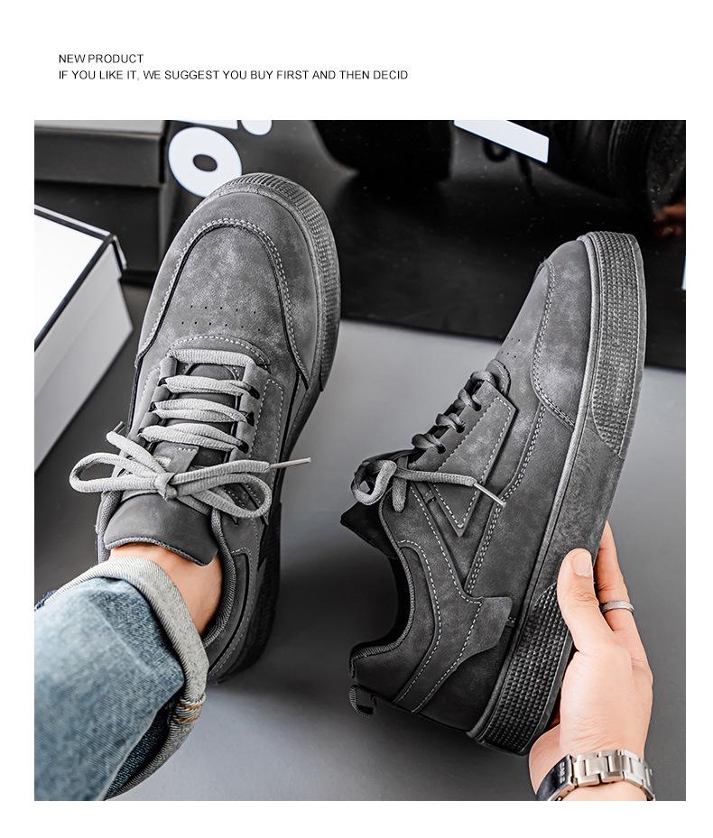 Men's Korean-Style Trendy Breathable Skate Shoes - Versatile Casual Sneakers for Spring/Summer