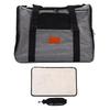 Cat Carrier Soft Foldable Breathable Multi Purpose Portable Pet Carrier for Travel Gray