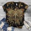 Dragonfly Trendy Men's Short Sleeved 3D T-shirt Style Casual 3D Men's T-shirt