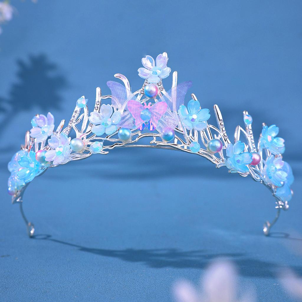 Frauen Seestern Muschel mit Strasskrone Meerjungfrau Fisch Krone Ozean Stil Kostüm Haarschmuck Prinzessin Geburtstagsfeier Tiara