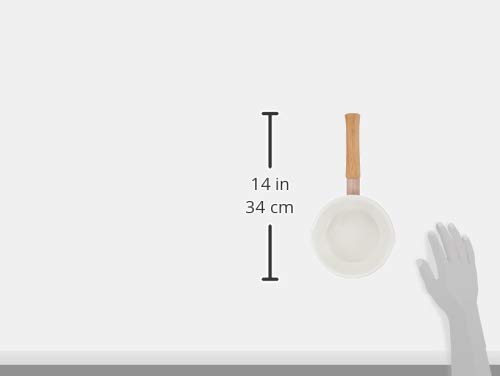 Fuji Emaillierte Milchpfanne, Cotton Serie, Aschrosa, 14cm, CTN-14M.AP