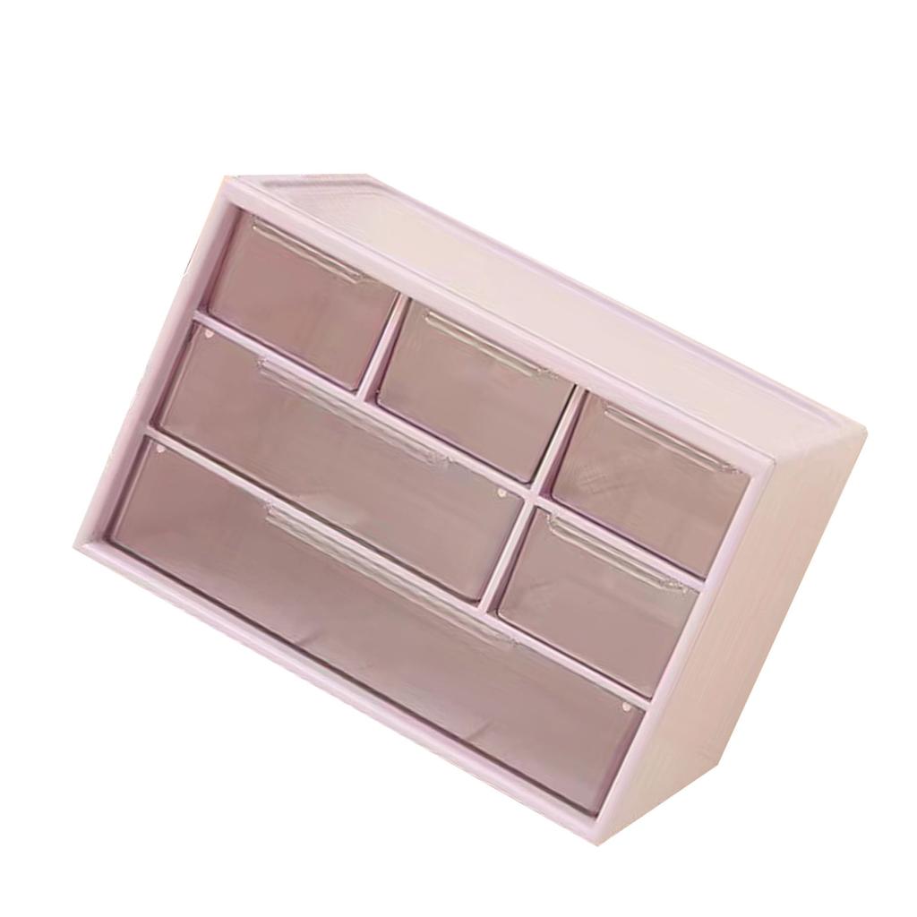 Desktop Storage Box Plastic Space Saving Large Capacity Desktop Drawer   for Dressing Table   School