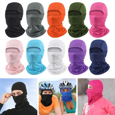 Motorcycle Cycling Helmet Helmet Liner Hats Hiking Scarves Bicycle Hat Full Face Cap Face Cover Cycling Balaclava Cooling Neck