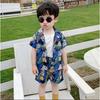 Summer Clothes Handsome Boys Summer Hawaii Clothing  Children's Shirt Korean Girls Short-sleeved Baby Clothes Beach