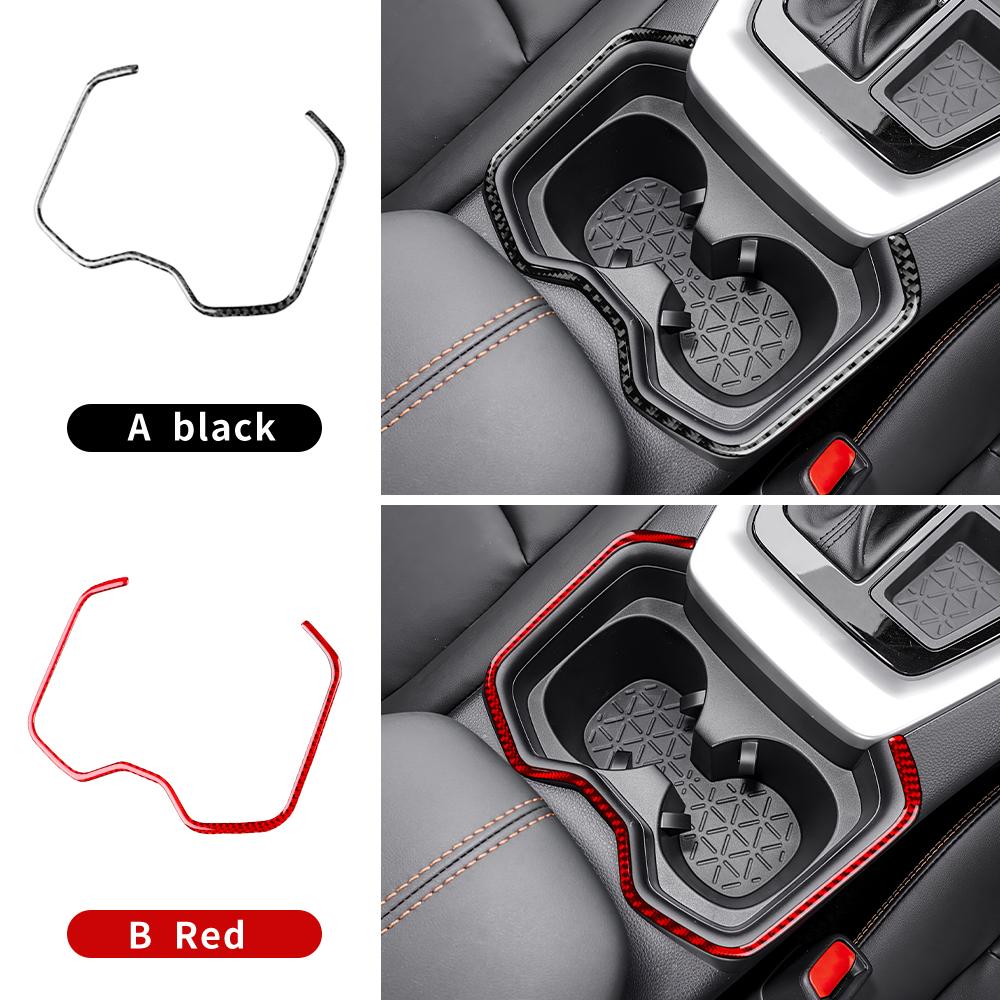 Echter Weicher Karbonfaser-Aufkleber für Toyota RAV4 XA50 2019 2020 2021 2022 2023 2024 2025 LHD RHD Auto Vorne Hinten Getränkehalter