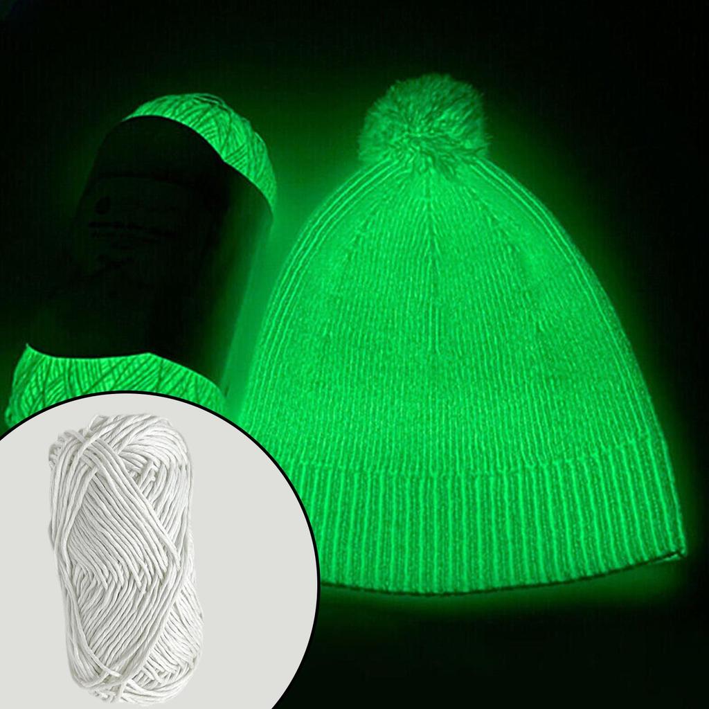 Glow in The Dark Yarn for DIY Arts, Glow in The Dark Yarn for Crochet, Luminous Yarn for Knitting, Crocheting, Knitting Crafts