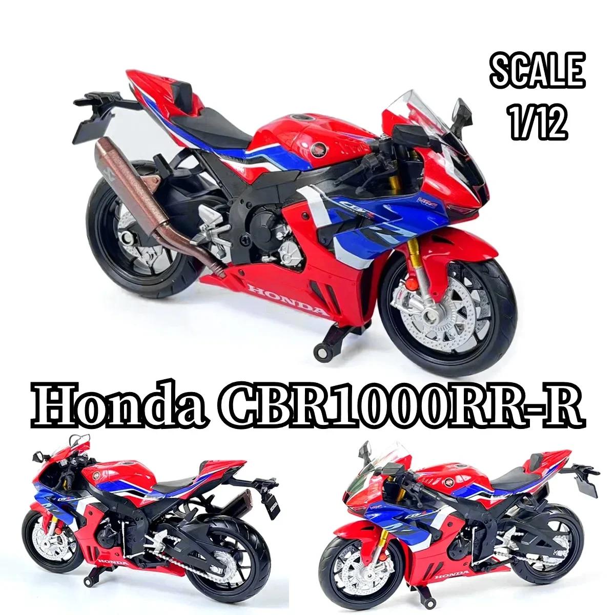 

1:12 Scale Honda CBR1000RR-R Motorcycle Model Replica Diecast Vehicle Miniature Home Office Decor Xmas Gift Kid Boy Toy червоний