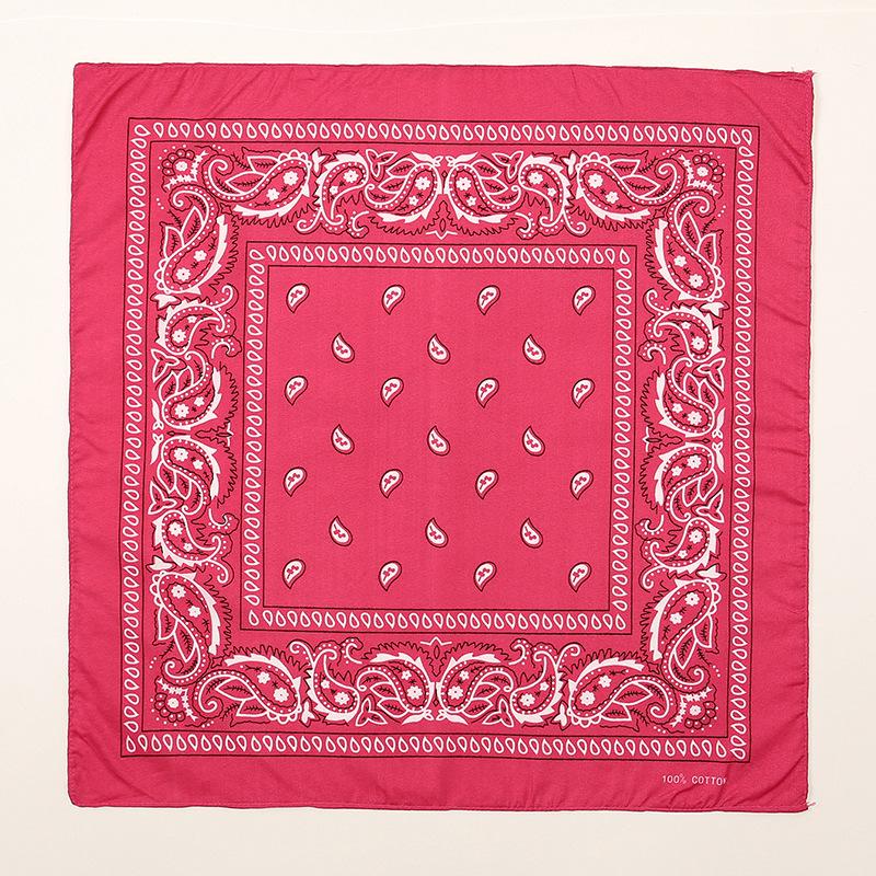 Unisex künstlerisches Seidentuch: Cashew-Amoben-Blumenprint, 54x54 Quadratisch für Street Dance & Dekoration.