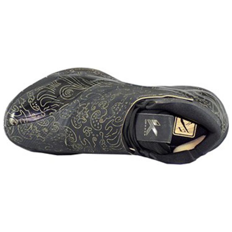 Anta KT6 Ammortizzanti Antiscivolo Resistenti all'Abrasione Traspiranti Scarpe da Basket Basse Uomo Nero Oro 112111101-16