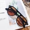 New brown uncle sunglasses female tide ins Internet celebrity round face sunglasses men's selfie glasses