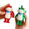 1/2Pcs Frog Keychain Decor Cartoon Backpack Purse Charm Realistic Frog Texture