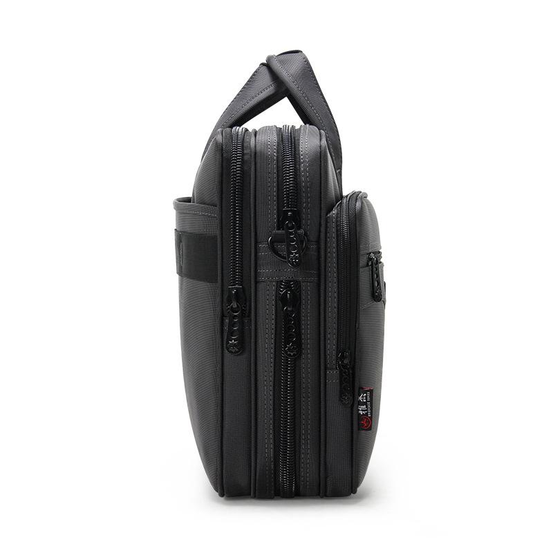 Wasserdichte Oxford-Gewebe Business-Aktentasche - Strukturiert, Mehrschichtig, Großes Fassungsvermögen für 15,6-Zoll-Laptop