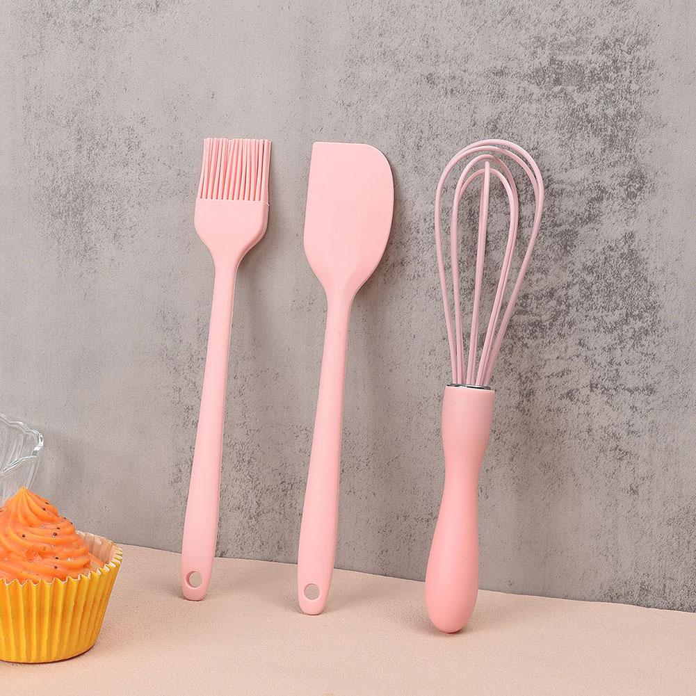 Set Copt Silicon Spatulă Răzuitor Cremă Tort Bucătărie Casnică Tel Ou Perie Ulei Barbecue Gadget Consumabile Bucătărie