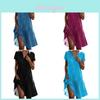 Summer Polka Dot Dress With Print Fabric For Casual Womens Office Wear
