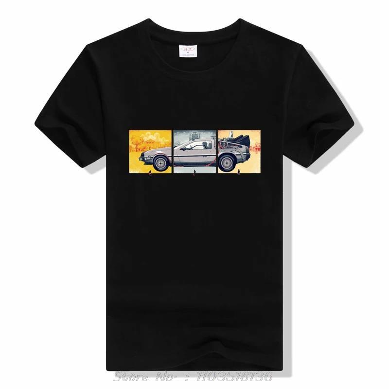 Back To The Future Pure Cotton Tshirt Summer Brand Tshirt Men Classic Movie Series Back To The Future Oneck Short Sleeve