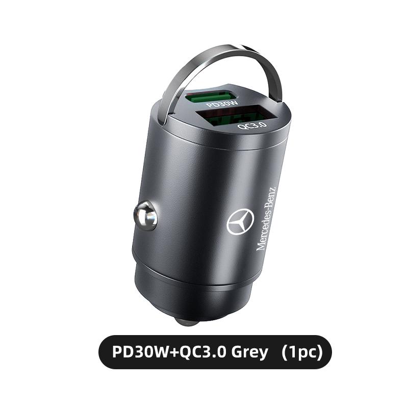 Mini 100W Car Charger Ports Pull Ring Fast Charge Type C PD For Mercedes Benz CLK GLC W212 C200 C300 W203 W204 W205 W169 W176 BF1
