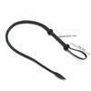 Black Microfiber Leather Braided Whip Spanking Play  Impact Toy Fetish Whips