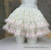 Sweet White Puffy Lace Ballet Skirt - Petite, High Waist, Elastic Waistband