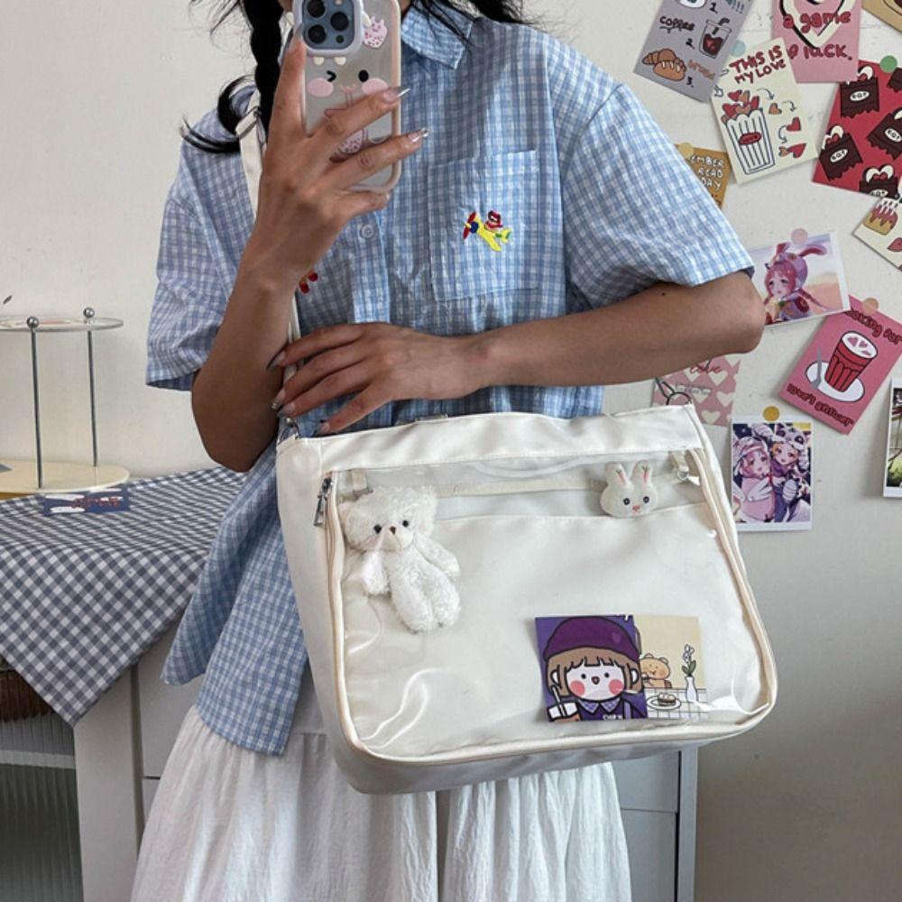 Japanese Style Transparent Itabag Harajuku Lolita Handbag Lovely JK Shoulder Bag  Daily