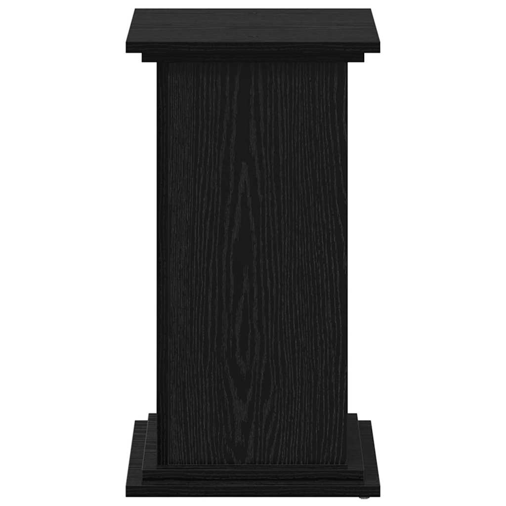 Suport pentru plante efect lemn de stejar negru 33 x 33 x 60 cm