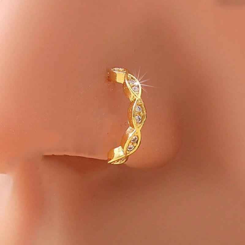 [Mikro-Set Mehrfarbiger Zirkon Nasenstecker Zart Einfach Persönlichkeit Trendig Piercing Körperschmuck]