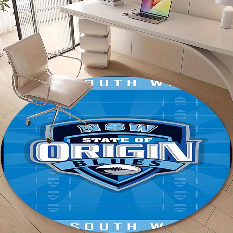 1pc Football Team (43) Design Printed Area Round Carpet for Bedroom Living Room Home Decor Rugs Mat Non Slip Mat Rug for Bedside