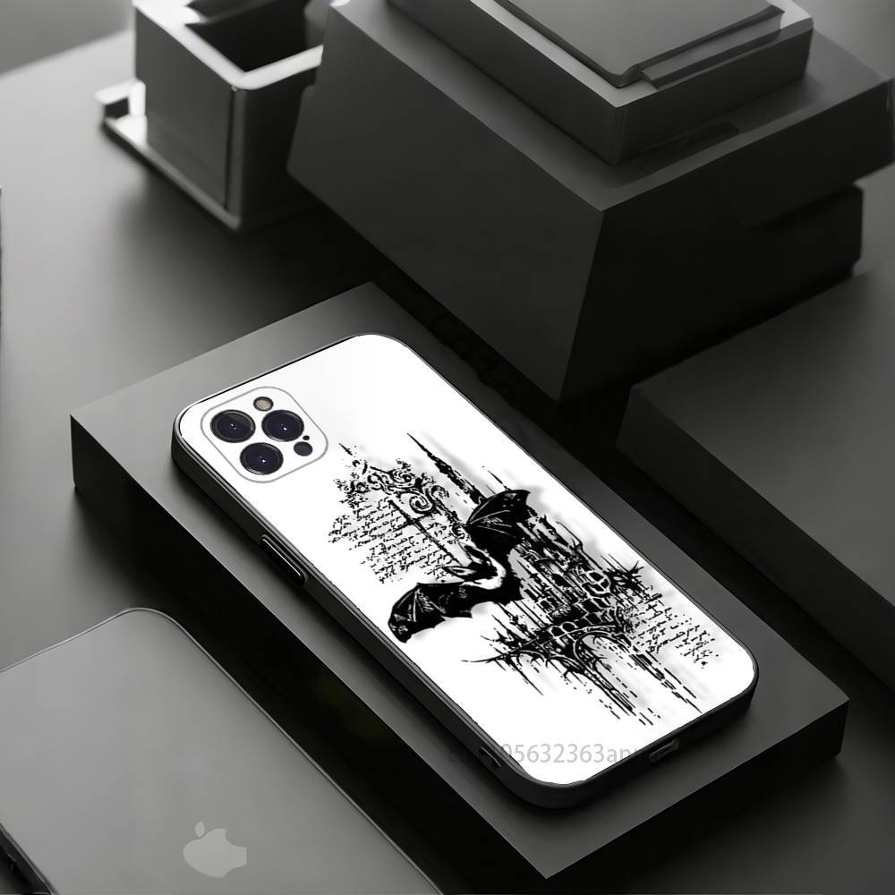 Goth Vampire Bat Gothic Phone Case For iPhone 17 16 15 14 13 12 11 Pro Xs Max Mini Plus Antislip Shockproof Hard
